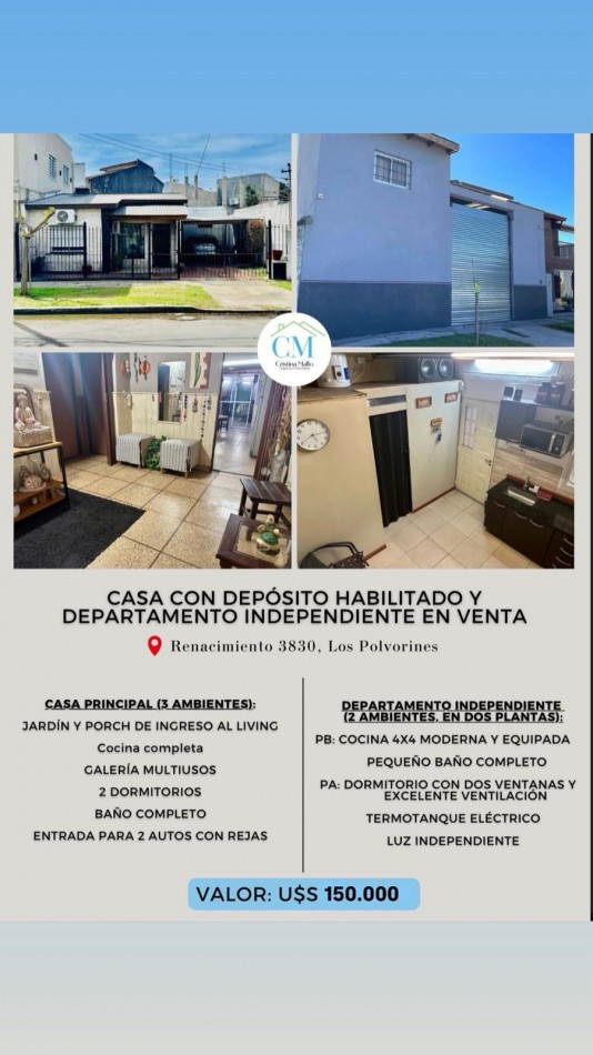 Propiedad multifuncional en Los Polvorines